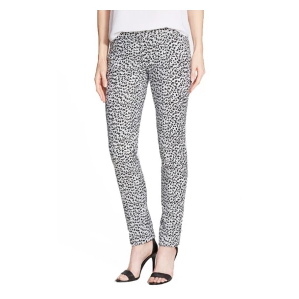 Michael Kors “Miranda” Leopard Print Skinny Pants